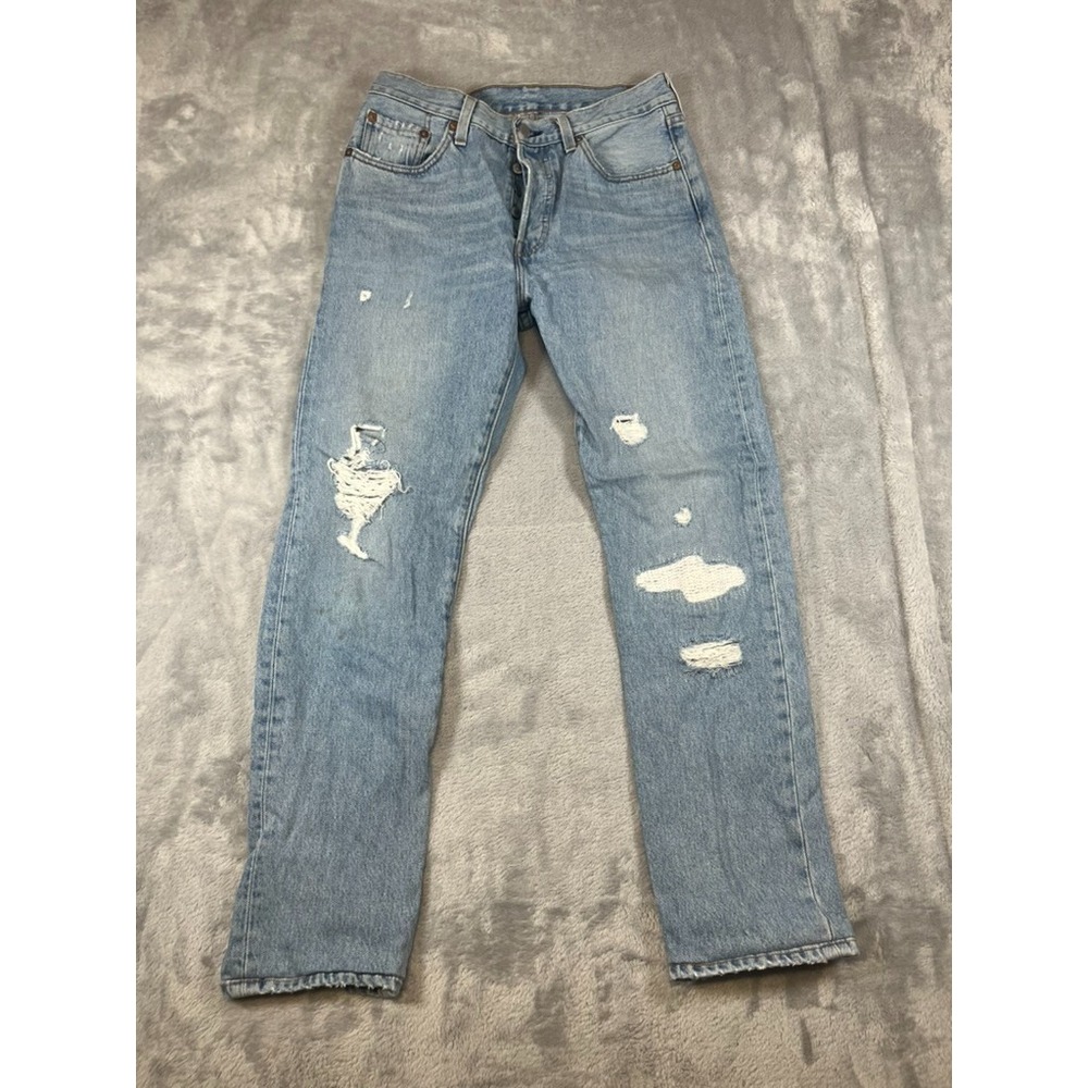 Levi's 501 Premium Jeans Stars and Stripes Crown with Destruction, 28X30